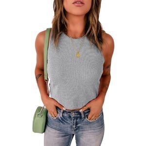 Azura Exchange  Knit Sleeveless Crop Top